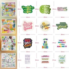 200pcs Inspirational Stickers for Adults Students Teachers Teens Kids, PVC Wa…