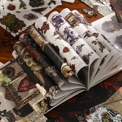 Auguro Dark Aesthetic Gothic Stickers 400 Pre-Cut Washi 20 Goth