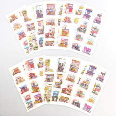 (Pack of 2) Japanese Style Washi Stickers for Scrapbooking – Cute Grocery Store