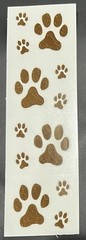 Vintage Mrs Grossmans Dog Paw Prints 🐾 Brown
