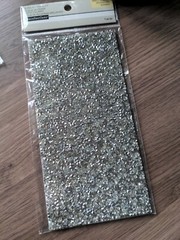 Bling Clear Silver Adhesive Gems Rhinestones 3.5″ x 7″ Gem Sticker Block Sheet