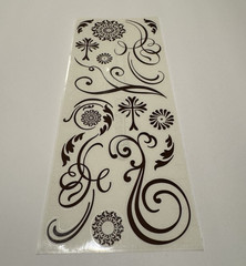 Creative Memories Scrapbook Stickers 2010 Flower Floral Leaves Flourish Swirl