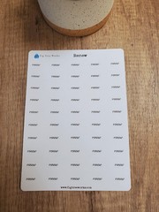 Renew Text Script Stickers for Planners, Journals and Calendars
