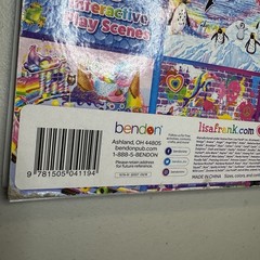 Lisa Frank Giant Sticker Activity Pad Over 2000 Stickers Partial Bendon