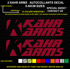 2 KAHA ARMS Decorative Stickers – Vehicles & Accessories, 2 Piece Set