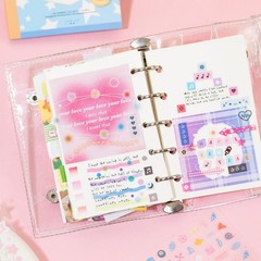 ZHIJIANHZ 32-Sheet Mini Cute Sticker Book for Journaling and Vitality