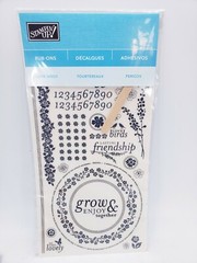 Stampin Up Rubs Ons Lot of 10: Take Note, Old Saint Nick, Love Birds, Anchored