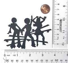 DISCO DANCERS cardstock paper die cut embellishments