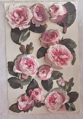 ANNA GRIFFIN 3D FLOWER STICKERS Embellishments LOT 8 Sheets/60 Pcs NIP (PA46)