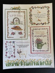 4 Susan Branch COLORBOK Sticker Sheets WINTER SPRING SUMMER FALL 8 1/2″ x 11″
