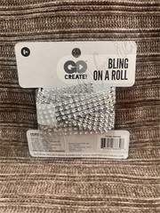 Bling on a Roll – Silver Crafting Strip – .62in by 3yd