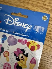 Disney Stickers Sandylion MINNIE MOUSE BIRTHDAY BALLOONS 2 Sheets