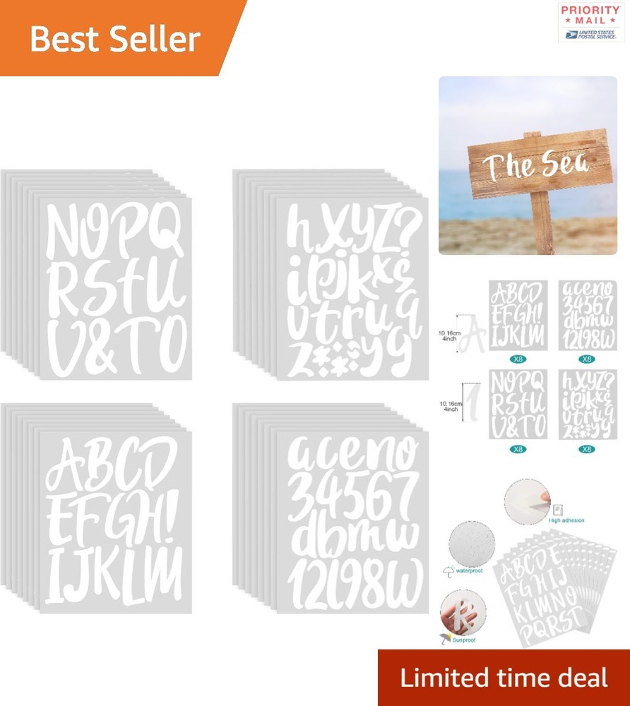 Comprehensive 576 Pcs Sticker Set Vinyl Alphabet Decals Back to School Supplies