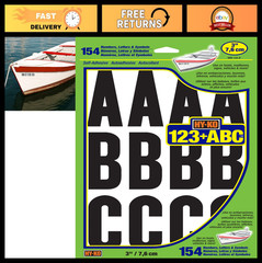DIY Address Number & Letter Stickers – Self-Adhesive Decals for Home, Mailbox, N