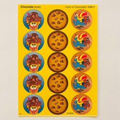 Trend Scratch n Sniff Scented Stickers CHOCOLATE | APPLE | GRAPE | ORANGE Scents