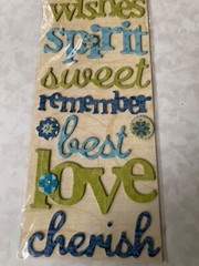 K&COMPANY STICKERS K-OLOGY ADDISON CHIPBOARD WORDS 10PCS