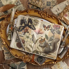 30 pcs Vintage Scrapbooking Stickers DIY Craft Supplies for Album Planner