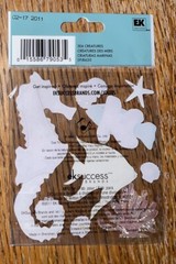 Jolees SEA CREATURES beach Ocean Coral Sea Horse Star Fish Shell Snorkel Sticker