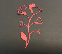 Poppy Flowers die cut embellishments 6 pcs 3-3/4″ x 2″ Scrapbook Cards Crafts