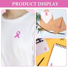 320Pcs Breast Cancer Awareness Pink Ribbon Stickers Paper for Public Welfare Use