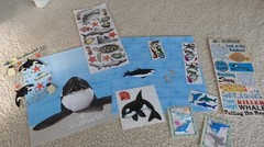 SEAWORLD Adventure Parks Epoxy Stickers & 58 other Stickers Scrapbook Pages NEW