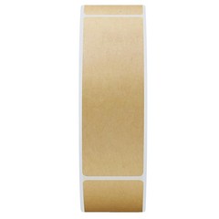 1×3 Inch Color-Code Labels Kraft Sticker Rectangle 500 Labels Per Roll (Kraft)