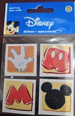Sandylion Disney Mickey stickers quanity 4 Mickey glove pants ears 5×3
