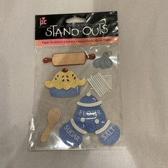 Provo Craft The Third Dimension Stand-Outs Sweet As Pie Paper Stickers (MM)