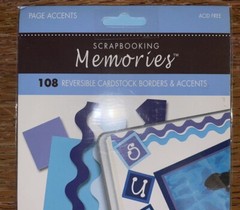 Scrapbooking MEMORIES Reversible Card-stock Borders Accents 12” Shapes Scrapbook