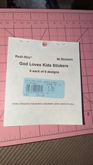 Vintage Standard Publishing Redi-Stix -Stickers God Loves Kids 36 Stickers