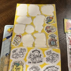 Vintage 1980s Cabbage Patch Kids Puffy Stickers 1983-new & Color Stickers Used