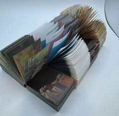 Mo Card Vellum Small Books Qty 4 Floral Van Gogh Color Vintage-theme Scrapbook