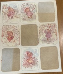Vintage Sticker Sheets 11 Mary Hamilton and Friends Winter Summer Spring Fall