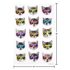 Assorted Colorful Stickers Standard Glossy 4 Sheets by American Greeting