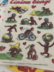 Vintage 80s 90s Stickers LOT Hallmark Suzy Zoo visits Current cartoon characters
