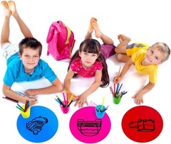 Durable 11.8-Inch Dry Erase Dots – 10 Colorful Adhesive Stickers for Classroom