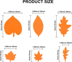 Bulk 540Pcs Thanksgiving Foam Stickers,Fall Leaf Stickers Adhesive Foam Maple Le
