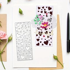 Lg 8.5″ panel choose stars roses border edge metal cutting dies cut cutter die