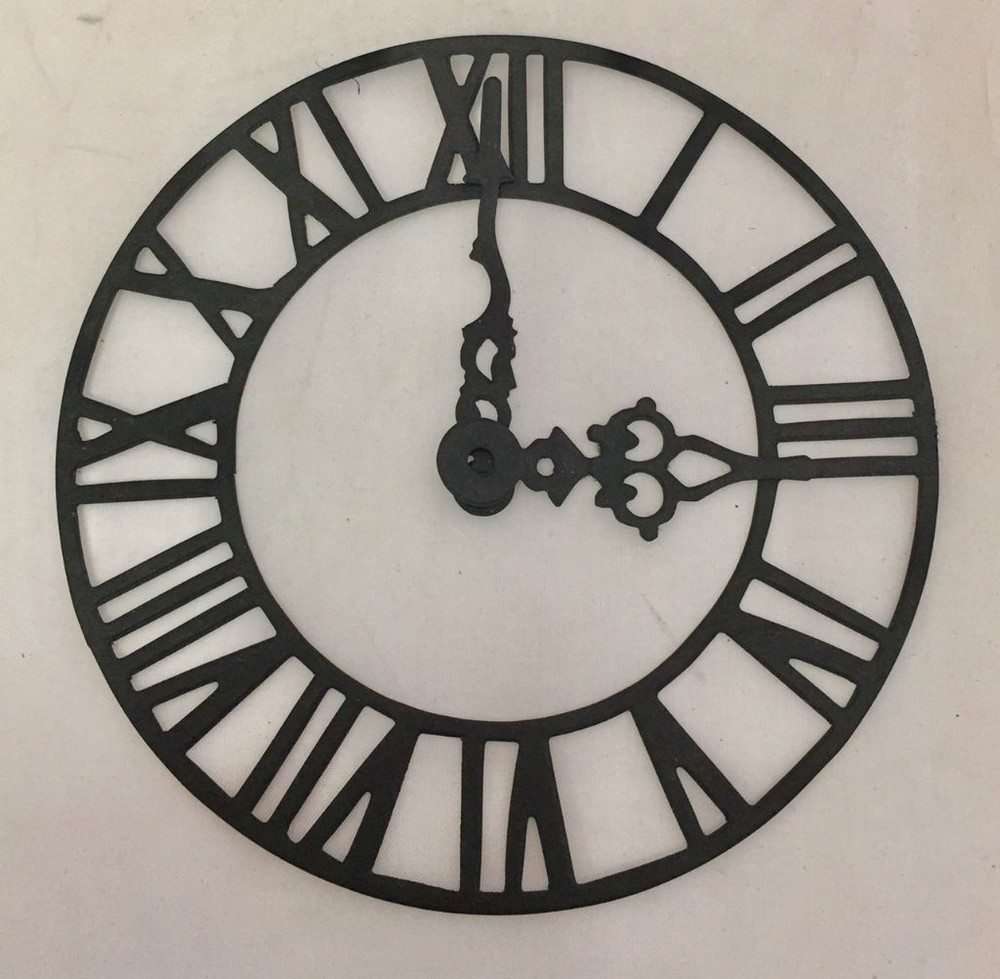 Tim Holtz Die Cuts * Timekeeper * Eight Sets * Black Cardstock * Vintage Clock