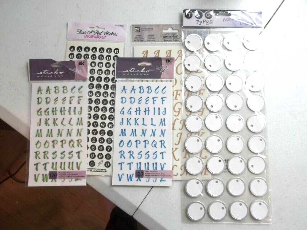 Deja Views alphabet Stickers & Adhesive Tags all New