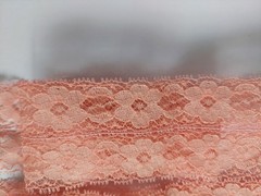Pretty Pink Lace strips x 2 Each measuring in length 70 cm and 6 cm Wide.