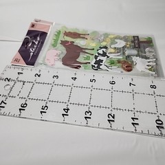 Lot of 3 Scrapbooking Crafts Stickers Sticko Petting Zoo Farm Animals & Trees