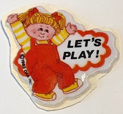 Vintage 1983 Cabbage Patch Kids Puffy Sticker Lot of 11 OAA, Inc.