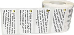 California Proposition 65 Exposure to Chromium Warning Labels 1 x 2 inch 500 …