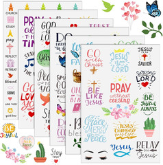 48 Sheet 1419 Pieces Christian Stickers Bible Stickers Motivation Scripture Plan