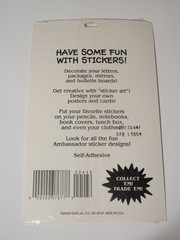 Vtg Ambassador Hallmark Sealed Pack of Easter Chick Fuzzy Stickers
