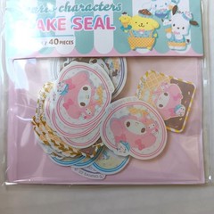 Sanrio Flake Seal Stickers 10 Designs / 40 Pieces 2022