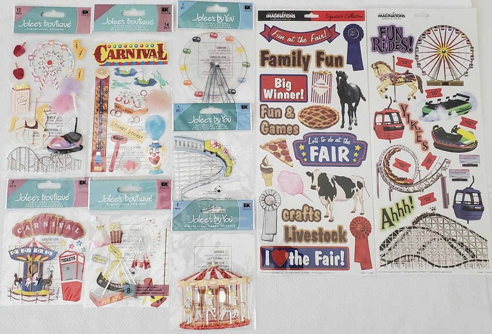*YOU CHOOSE* Jolee’s/Others CARNIVAL, COUNTY FAIR, AMUSEMENT PARK Stickers
