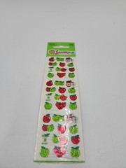 Vintage Sandylion Red Green Apple Prismatic Stickers holographic small NEW