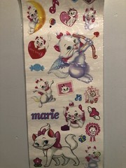 Disney Marie Cat Large Sticker Sheet Scrapbooking Kids Diary Reward Htf